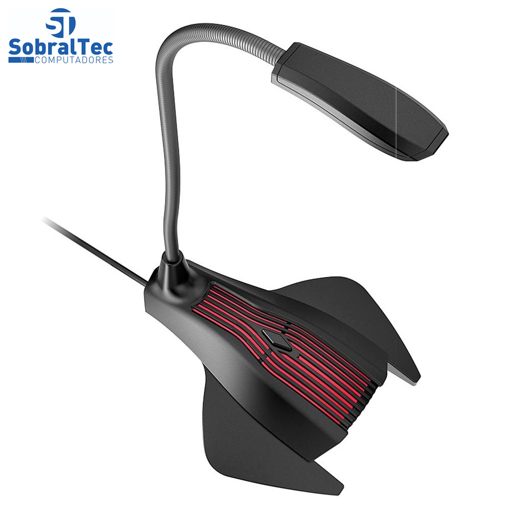 Microfone Gamer C3Tech Conexão P2 Omnidirecional Preto- MI-G10BK